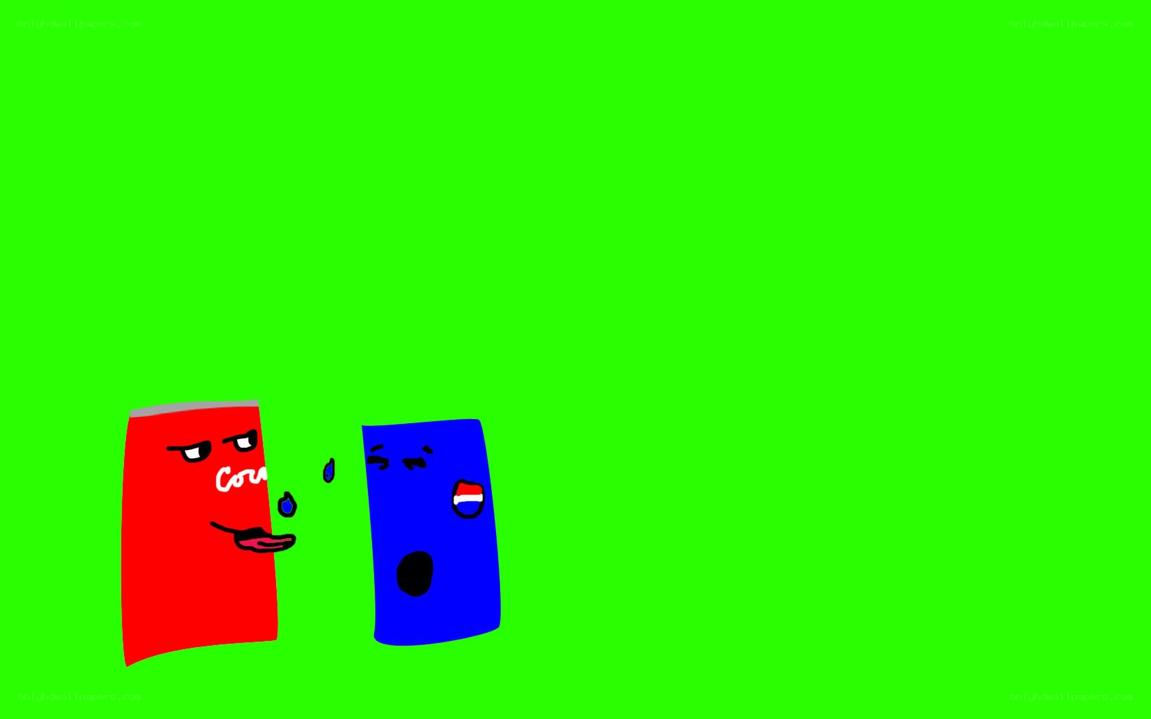 Coca-Cola and Pepsi cans