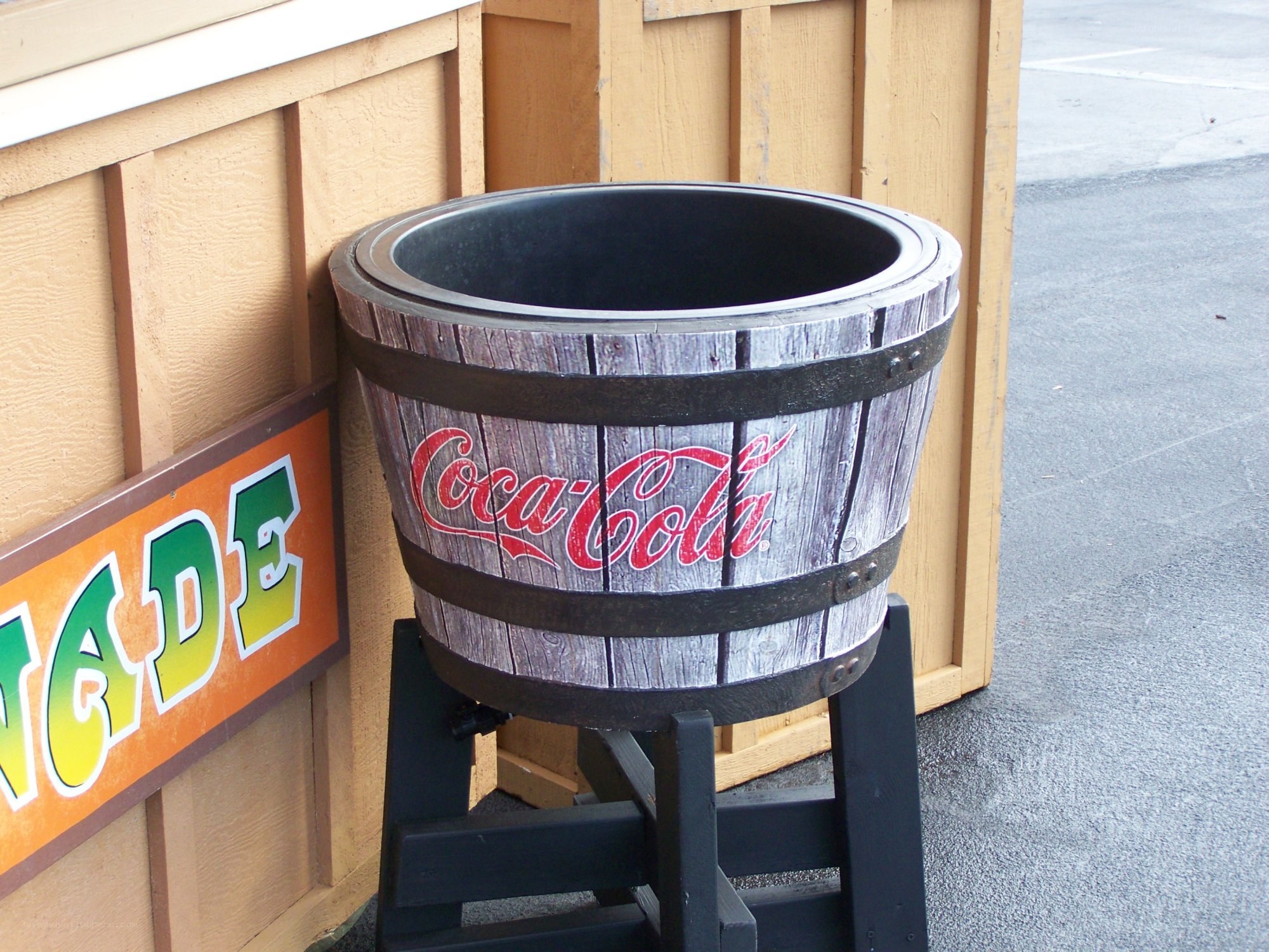 Coca-Cola barrel cooler
