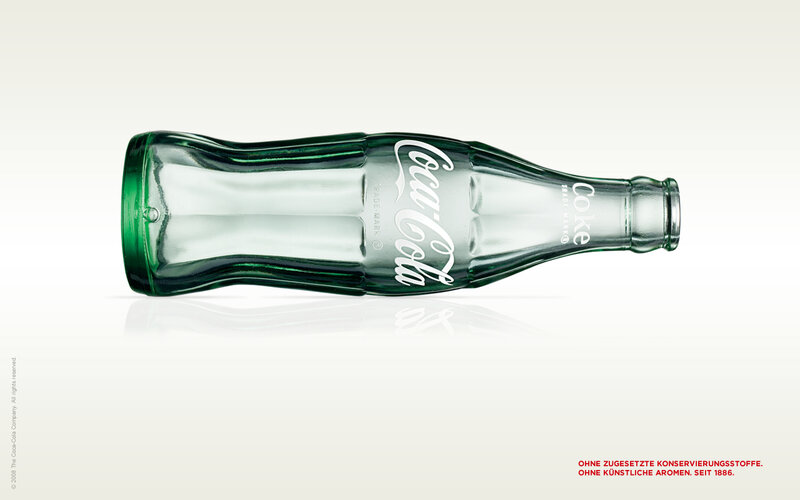 Coca-Cola bottle ad