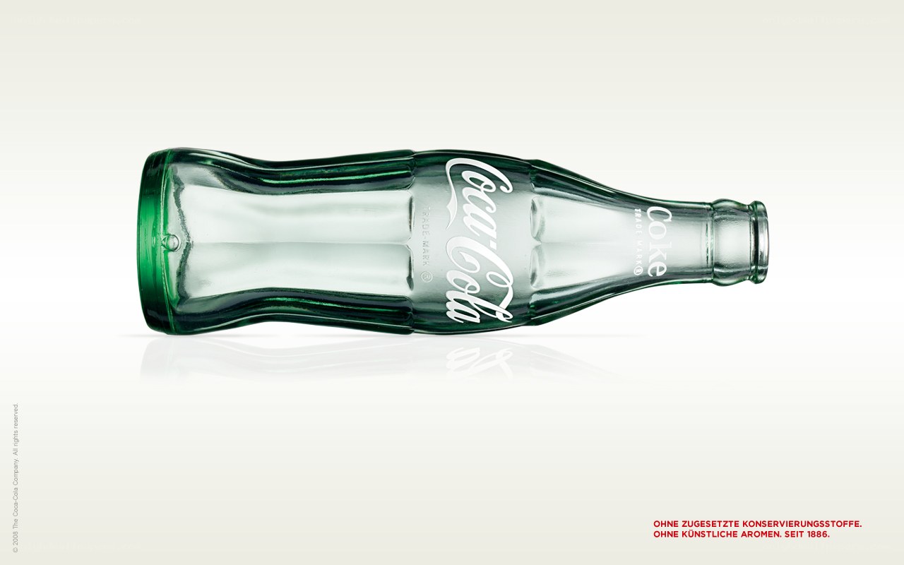 Coca-Cola bottle ad