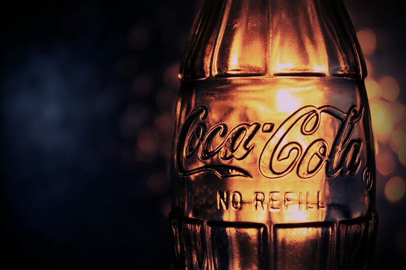 Coca-Cola bottle close-up