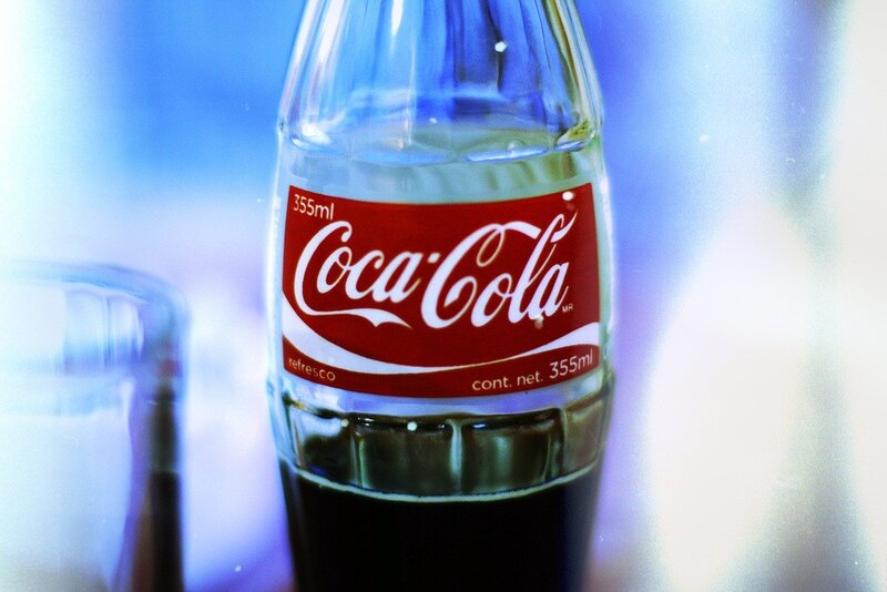Coca-Cola bottle close-up