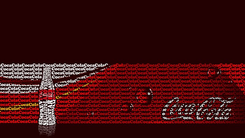 Coca-Cola bottle logo art