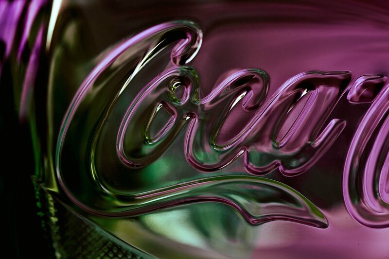 Coca-Cola Bottle Logo — Purple