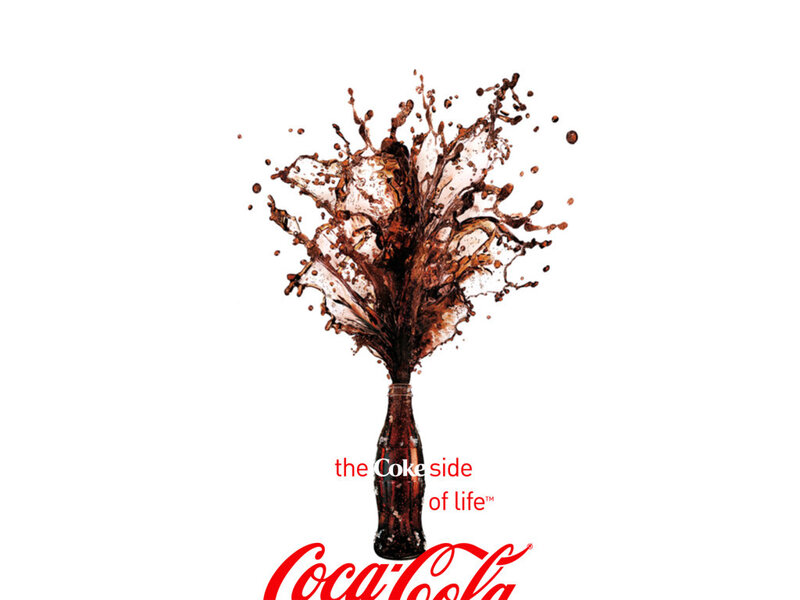 Coca-Cola Bottle Splash — Brown, Dynamic