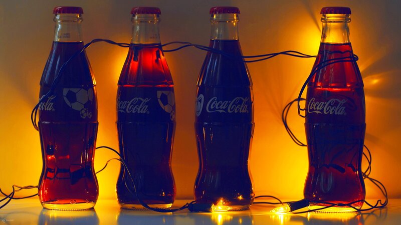 Coca-Cola Bottles — Red, Dramatic