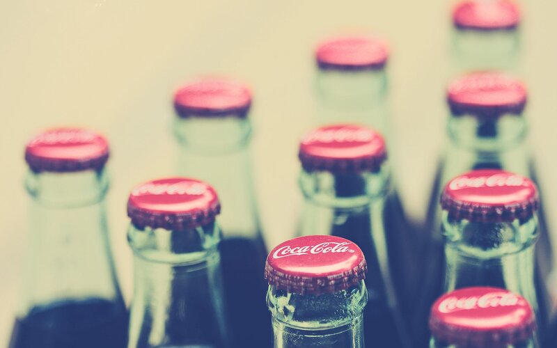 Coca-Cola Bottles — Red, Nostalgic