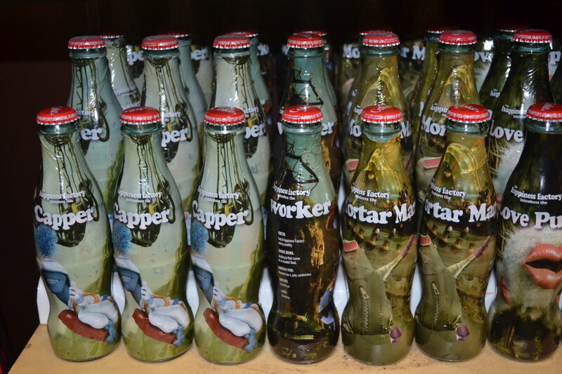 Coca-Cola Bottles with Cartoon Characters