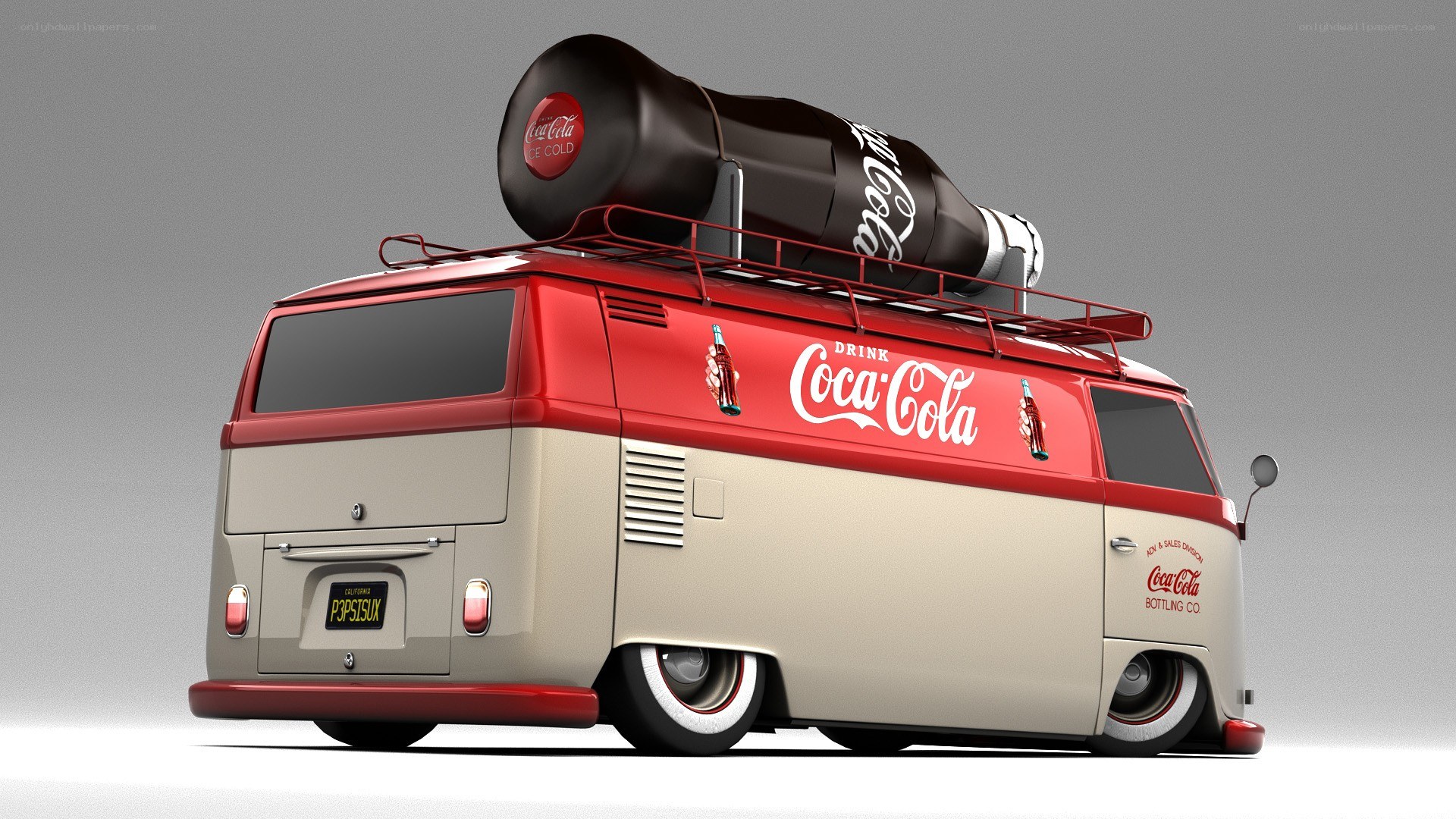 Coca-Cola branded van
