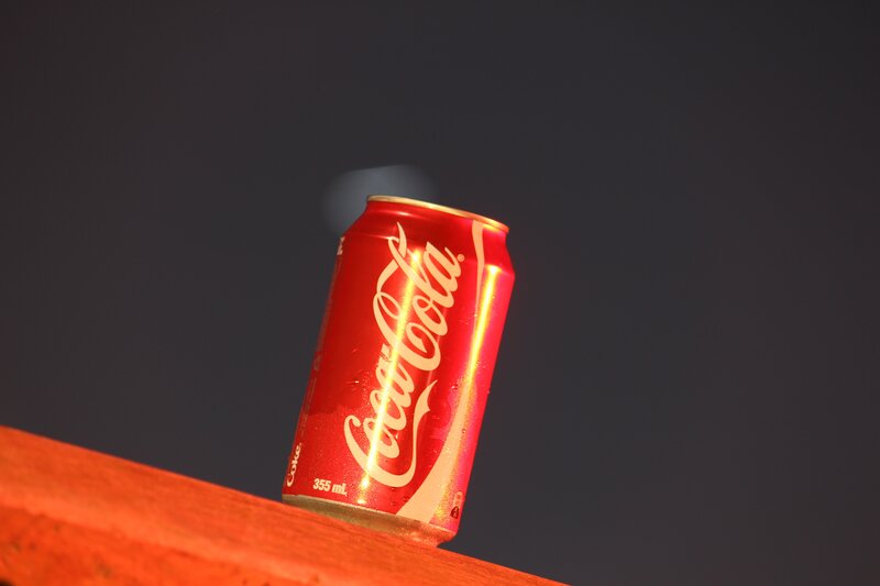 Coca-Cola can on a surface