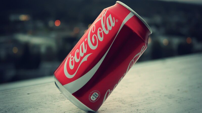 Coca-Cola can on a surface