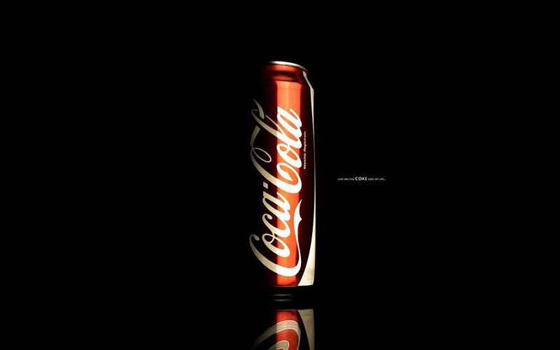 Coca-Cola Can — Red, Dramatic, Night