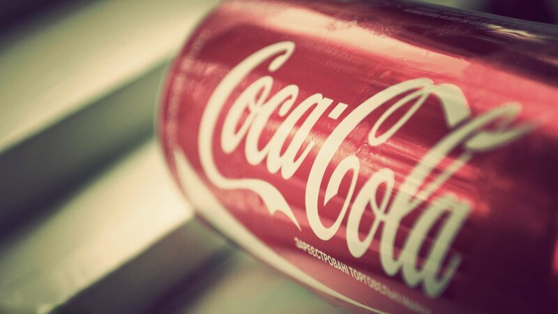 Coca-Cola Can — Red, Neutral, Photograph, Text