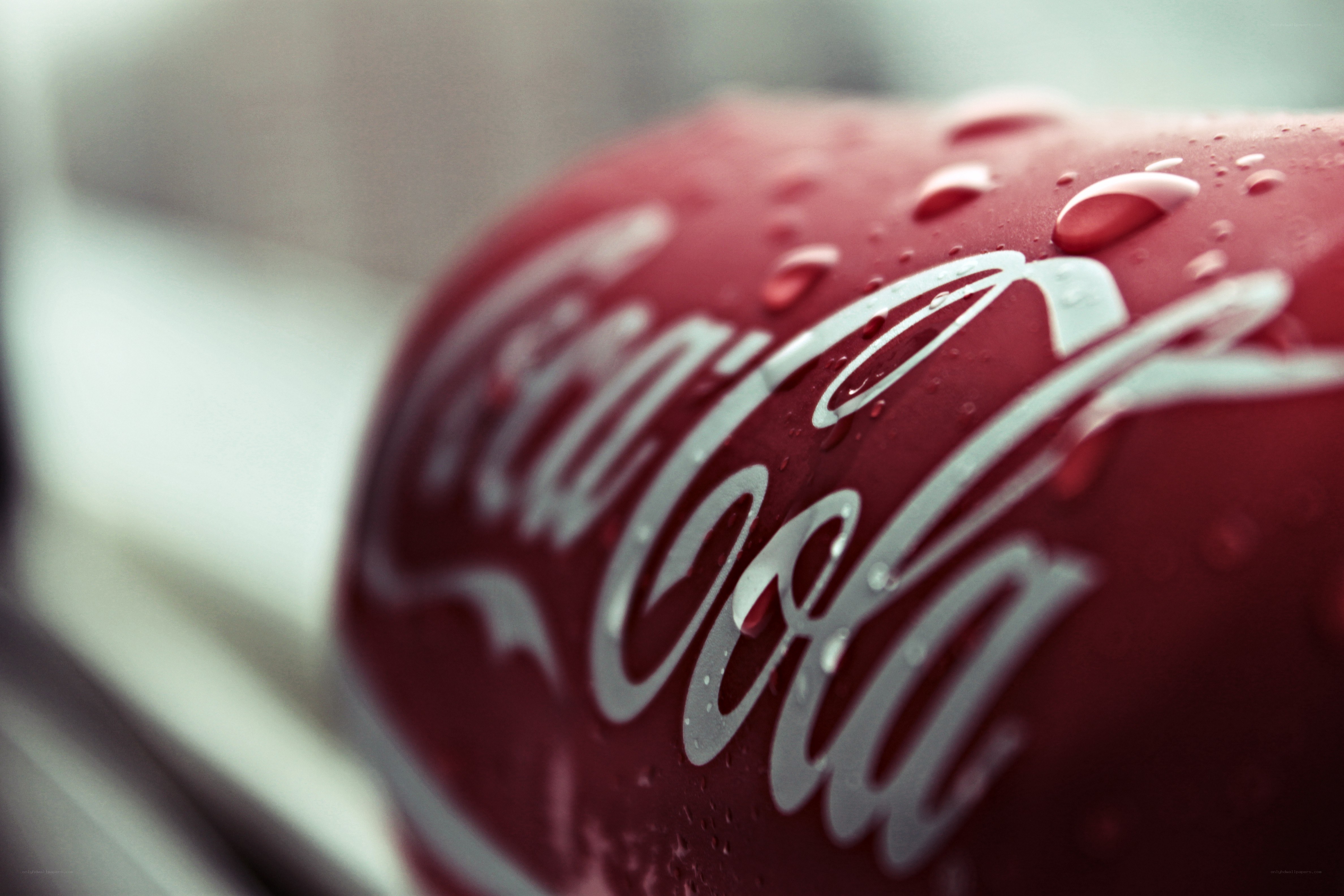 Coca-Cola can with condensation