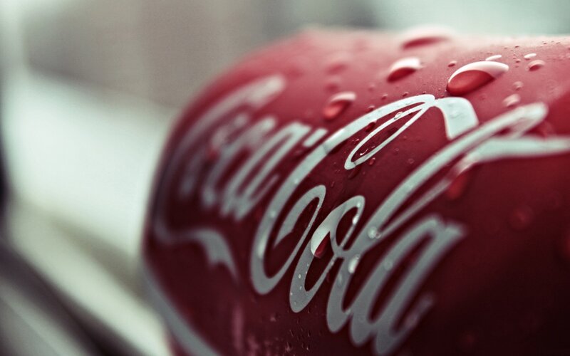 Coca-Cola Can with Condensation — Red, Refreshing