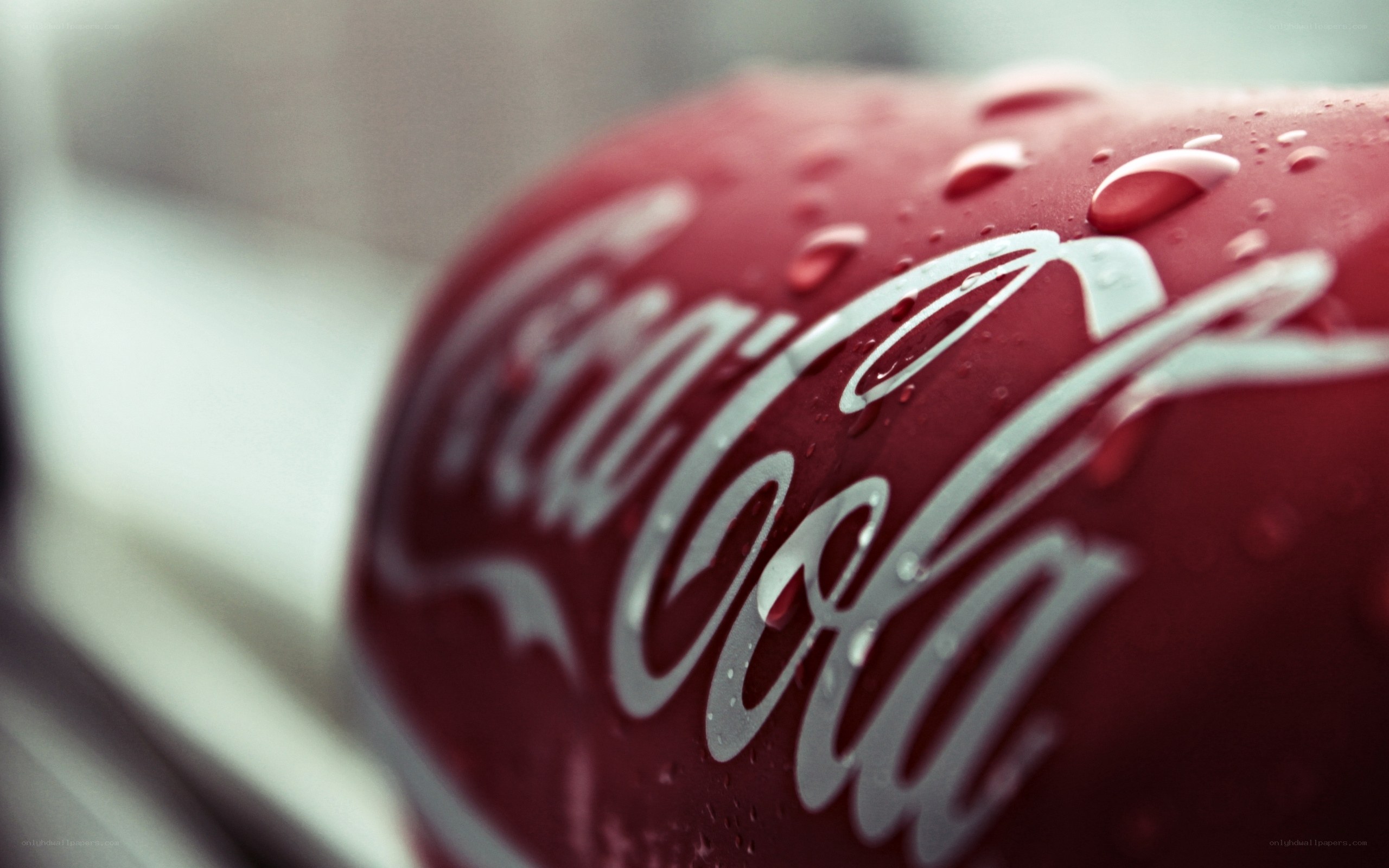 Coca-Cola can with condensation
