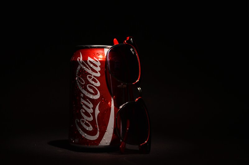 Coca-Cola Can with Sunglasses