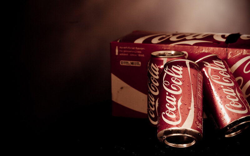Coca-Cola Cans and Box
