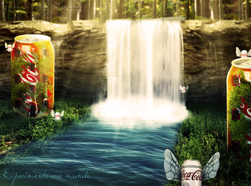 Coca-Cola Cans in Forest