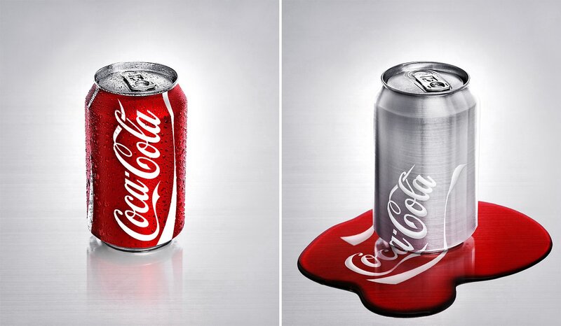 Coca-Cola Cans — Red, Dramatic