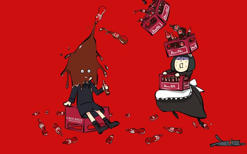 Coca-Cola chaos cartoon