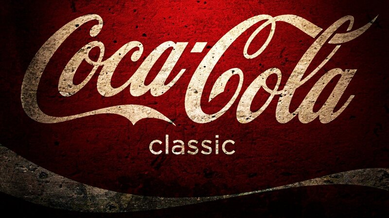 Coca-Cola Classic Logo — Red, Bold, Digital Art