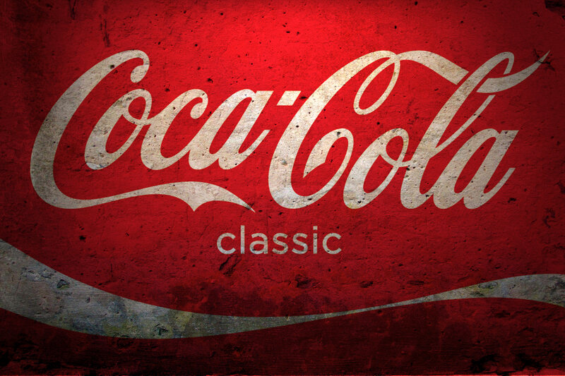 Coca-Cola Classic Logo — Red, Vintage, Photograph