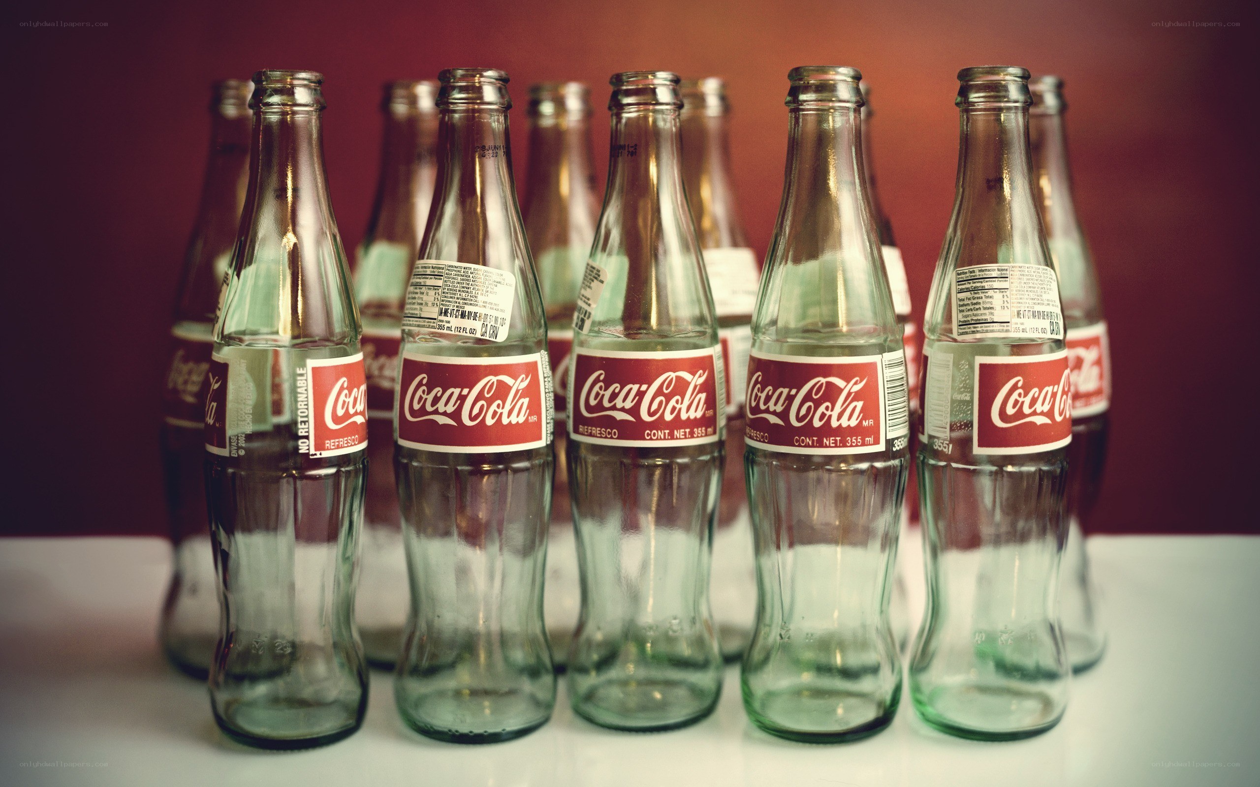 Coca-Cola glass bottles
