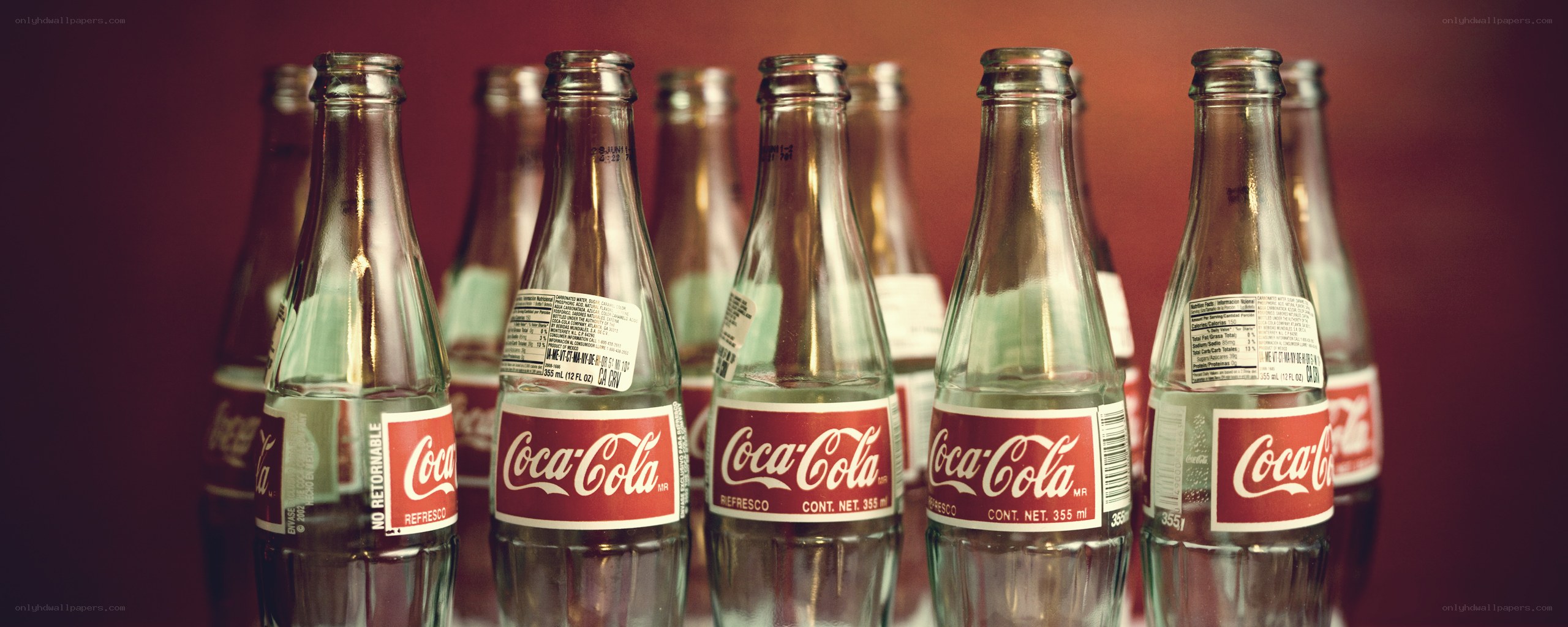 Coca-Cola glass bottles