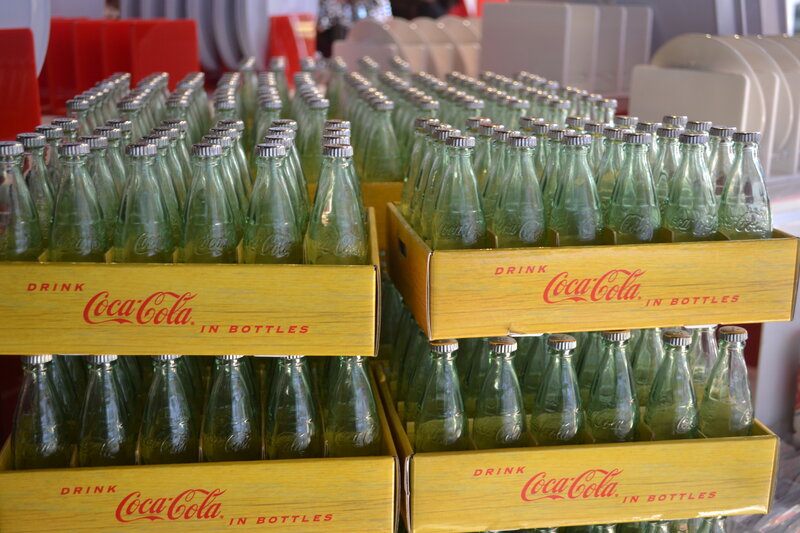 Coca-Cola Glass Bottles — Yellow