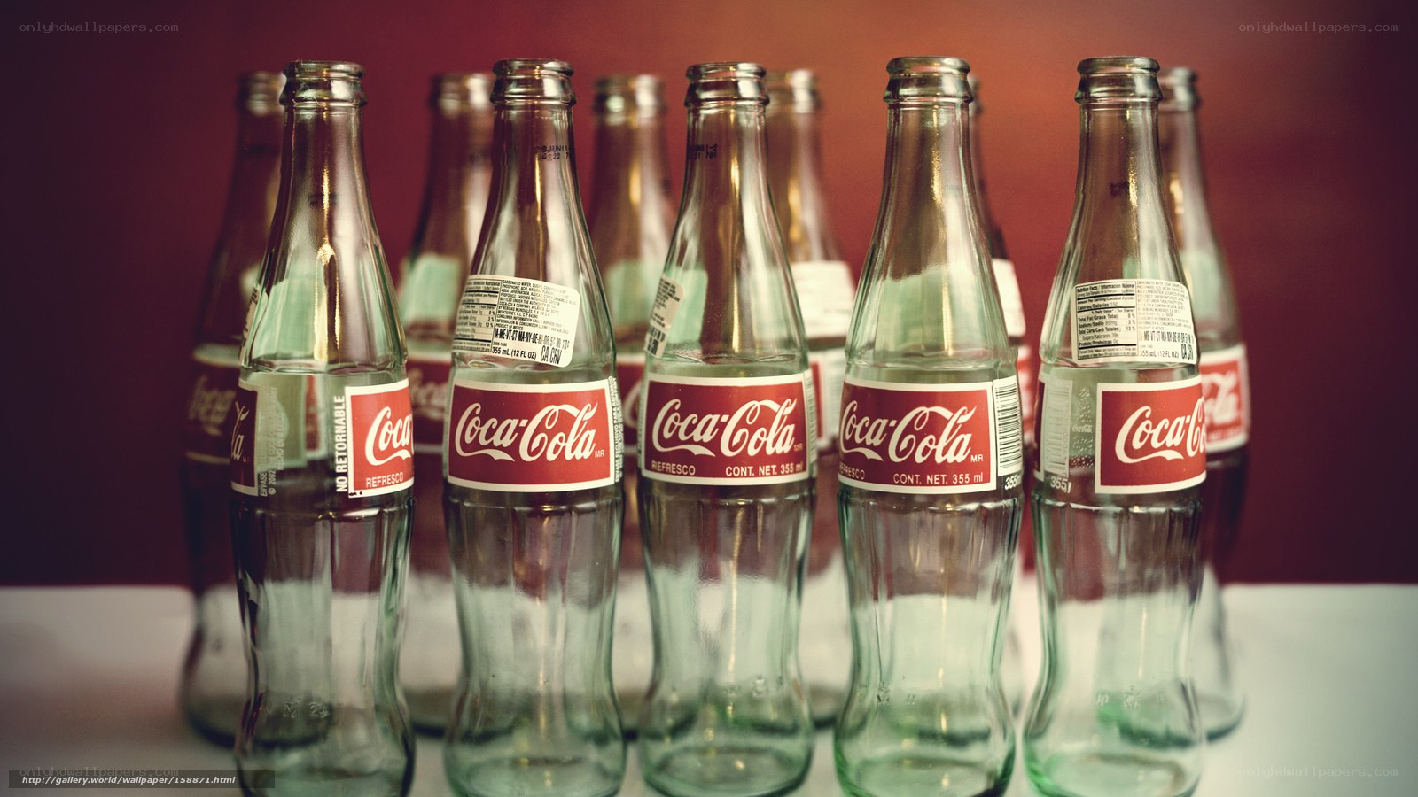 Coca-Cola glass bottles