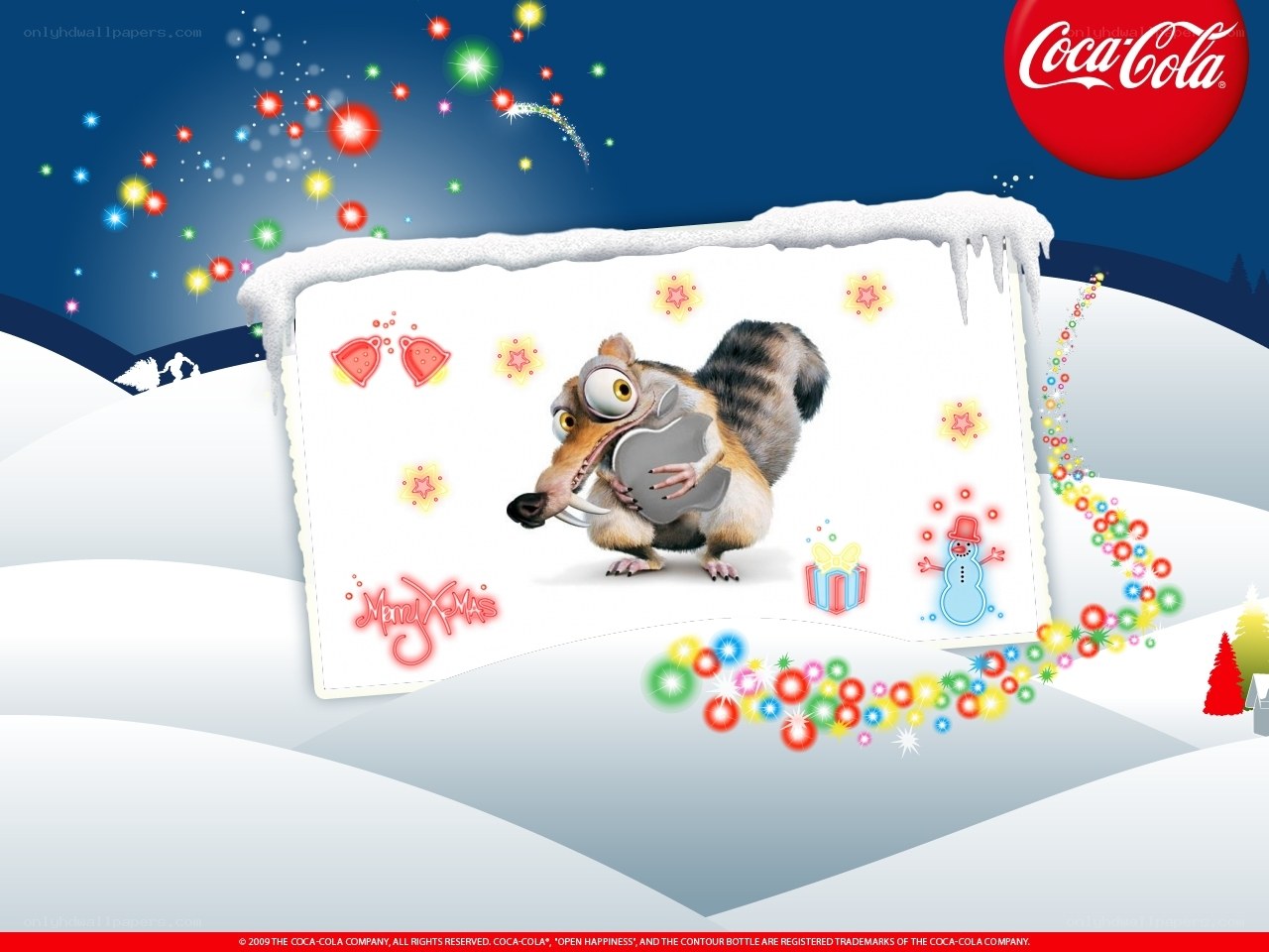 Coca-Cola holiday ad with Scrat