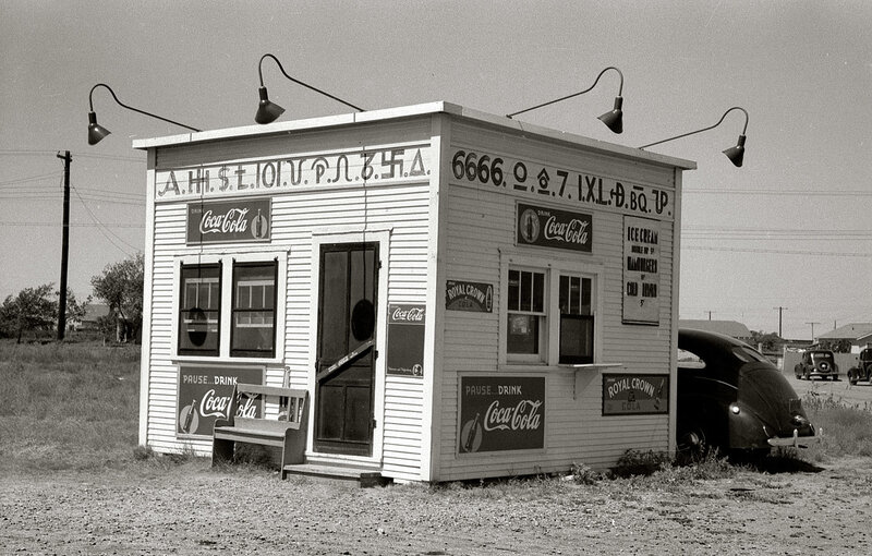 Coca-Cola kiosk in rural America