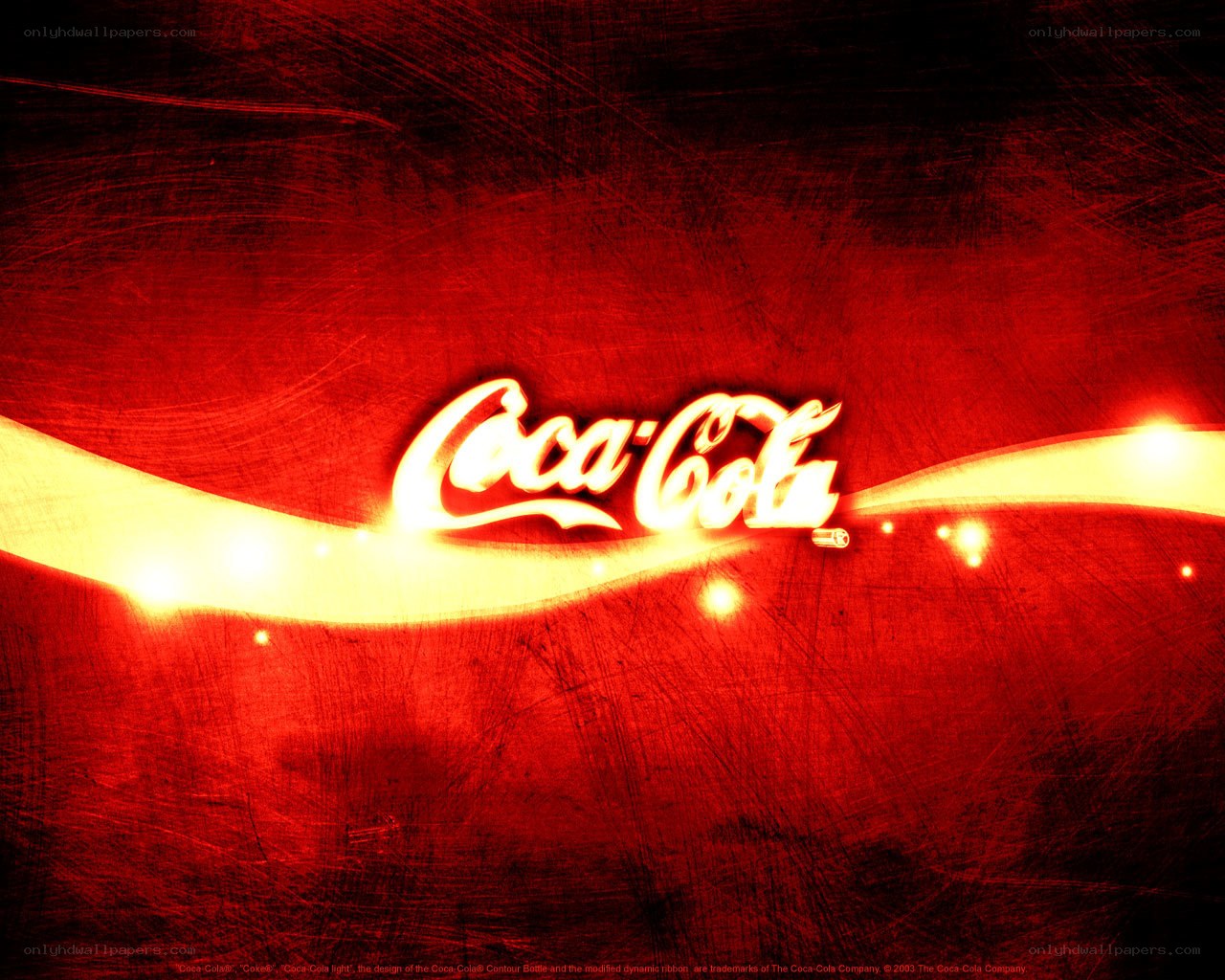 Coca-Cola logo on red background