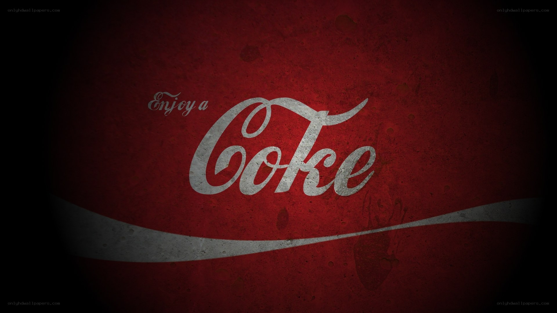 Coca-Cola logo on red background