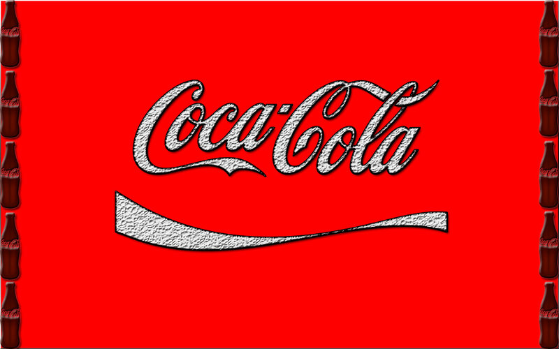 Coca-Cola logo on red background