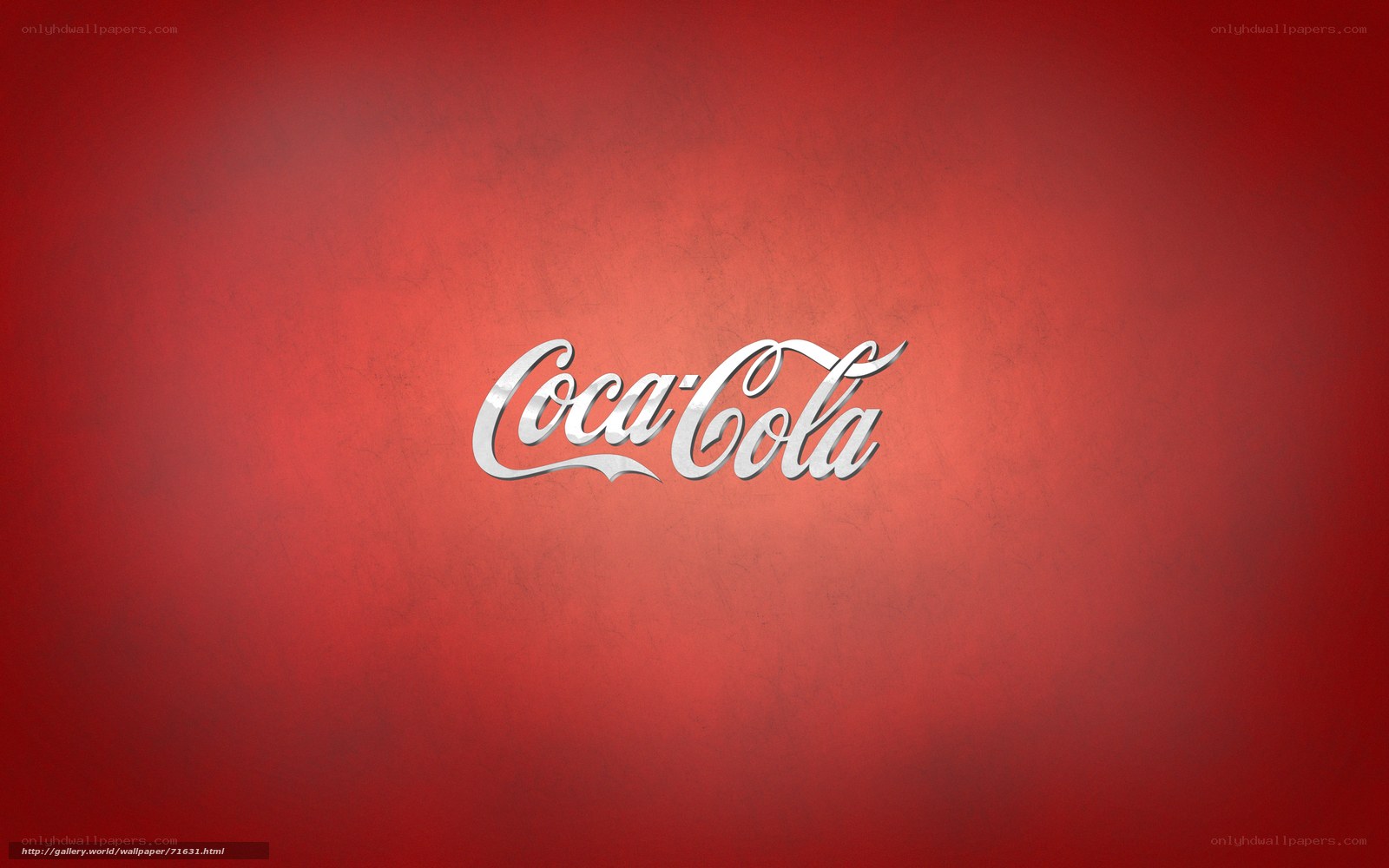 Coca-Cola logo on red background