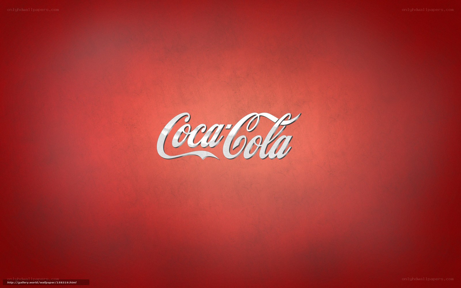 Coca-Cola logo on red