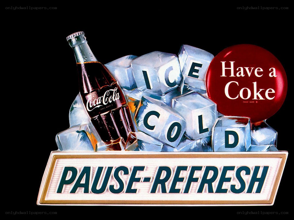Coca-Cola pause refresh sign