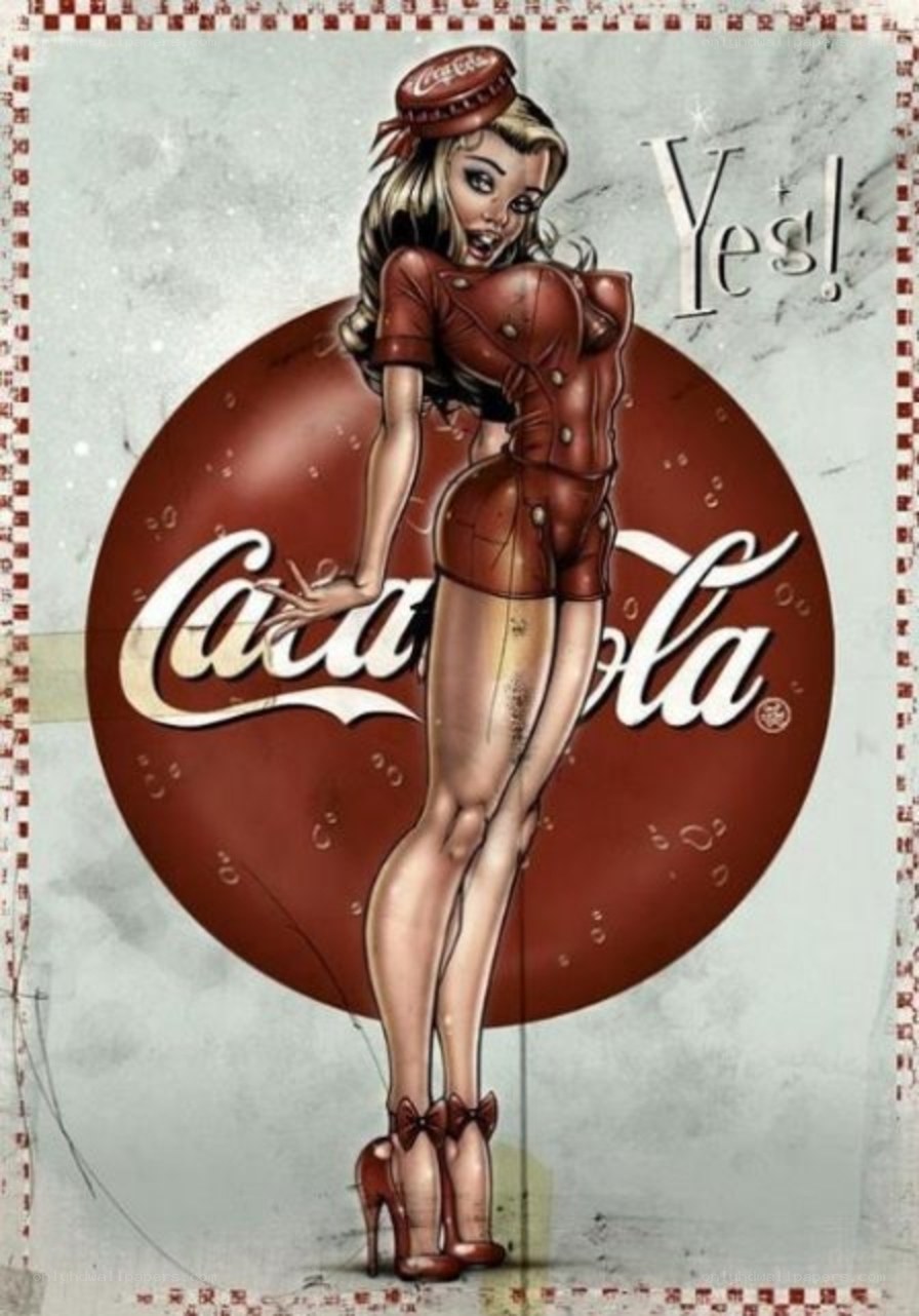Coca-Cola pin-up art