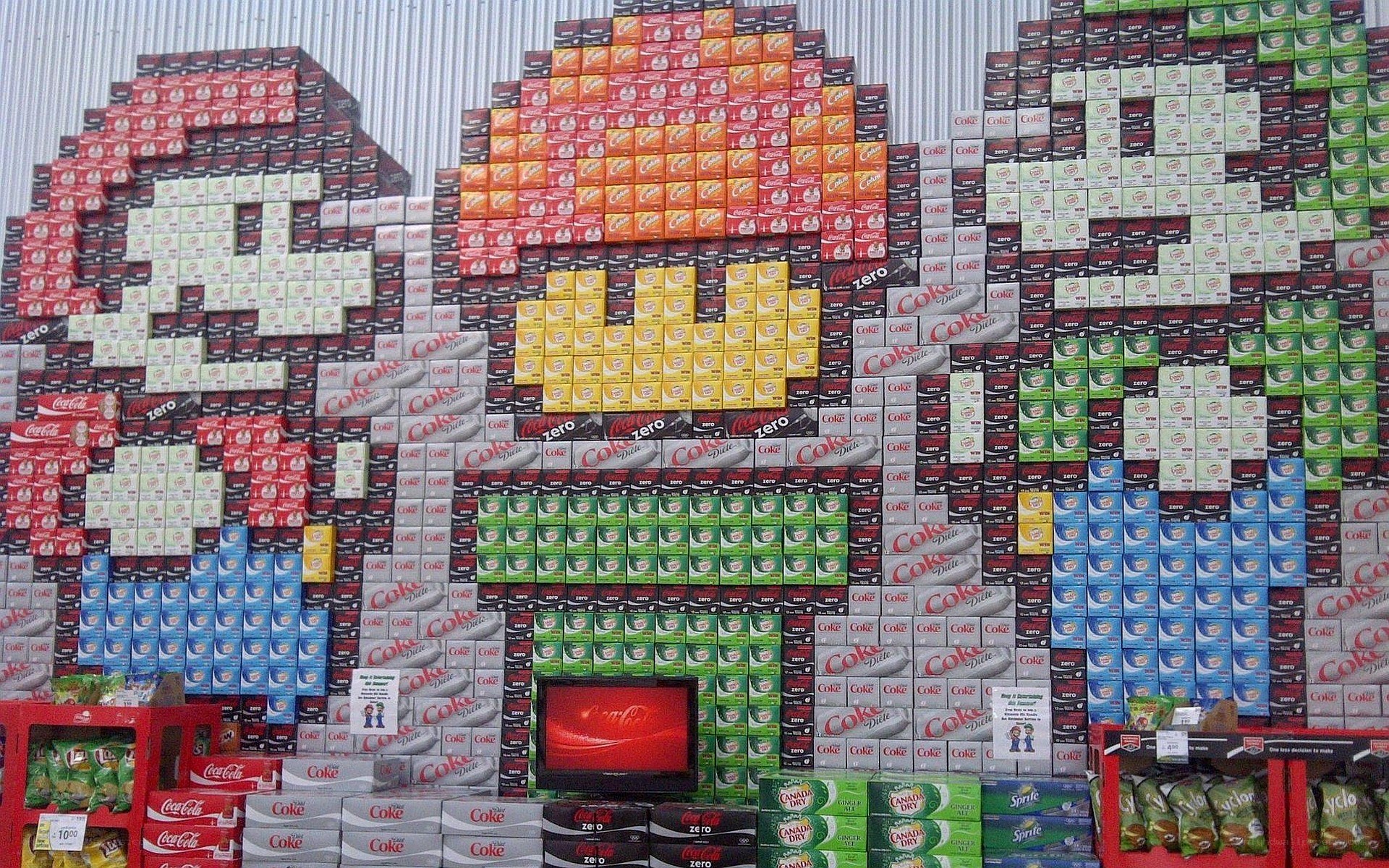 Coca-Cola product display art