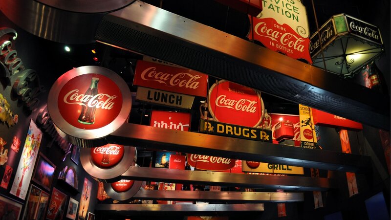Coca-Cola Signs Display — Red