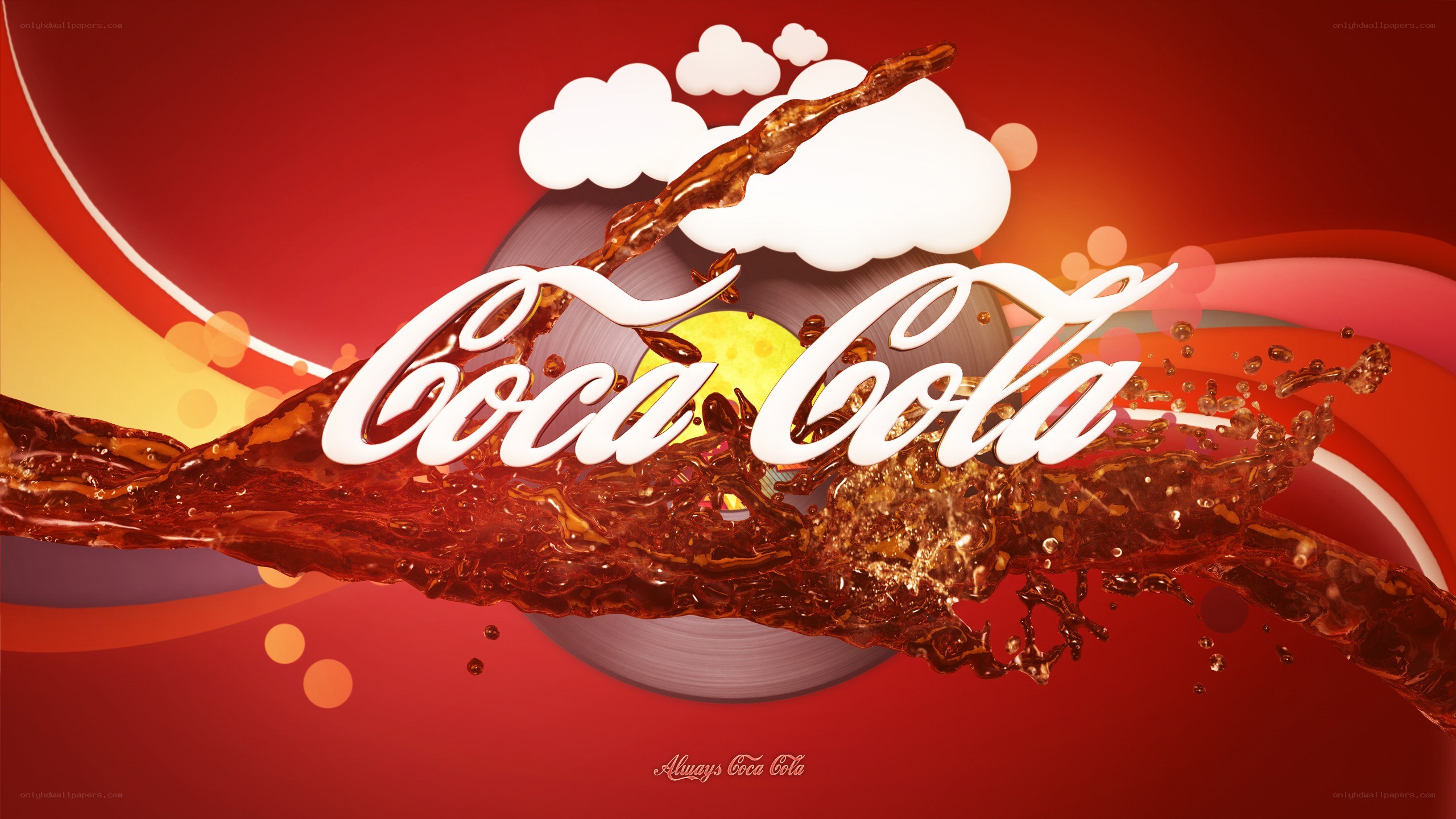 Coca-Cola splash artwork