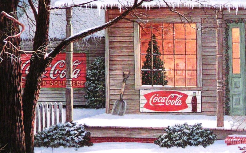 Coca-Cola Store in Winter
