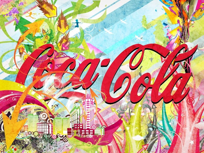 Coca-Cola vibrant art