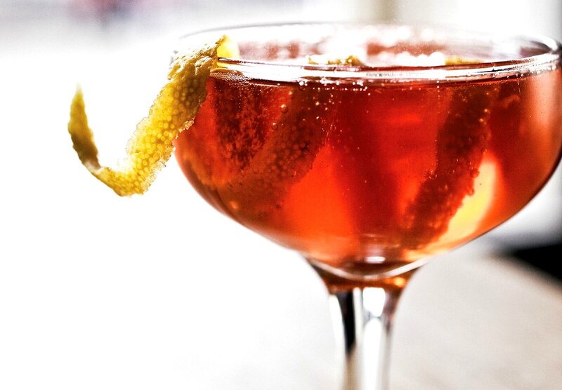 Cocktail in a Coupe Glass — Red