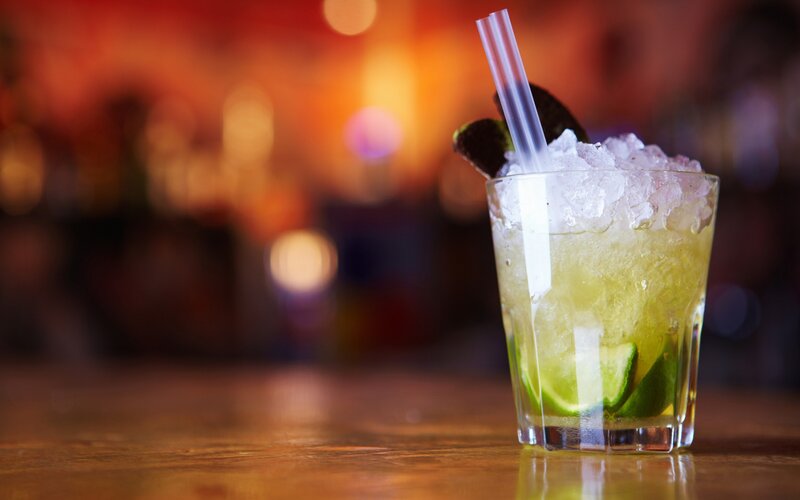 Cocktail in a Glass — Green, Warm