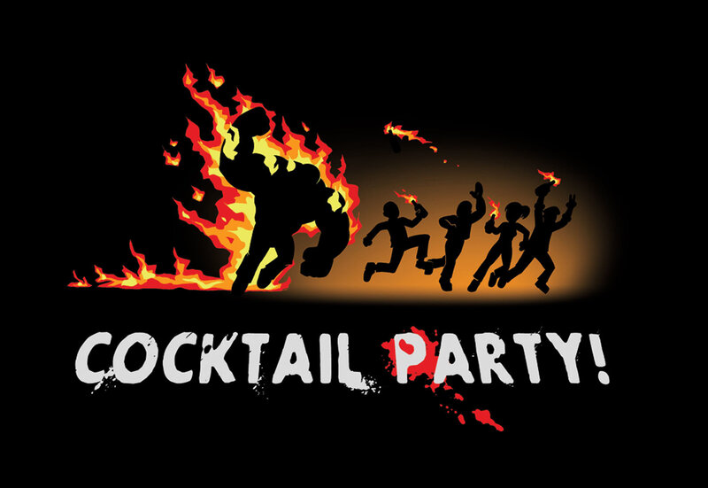 Cocktail Party Fire Scene