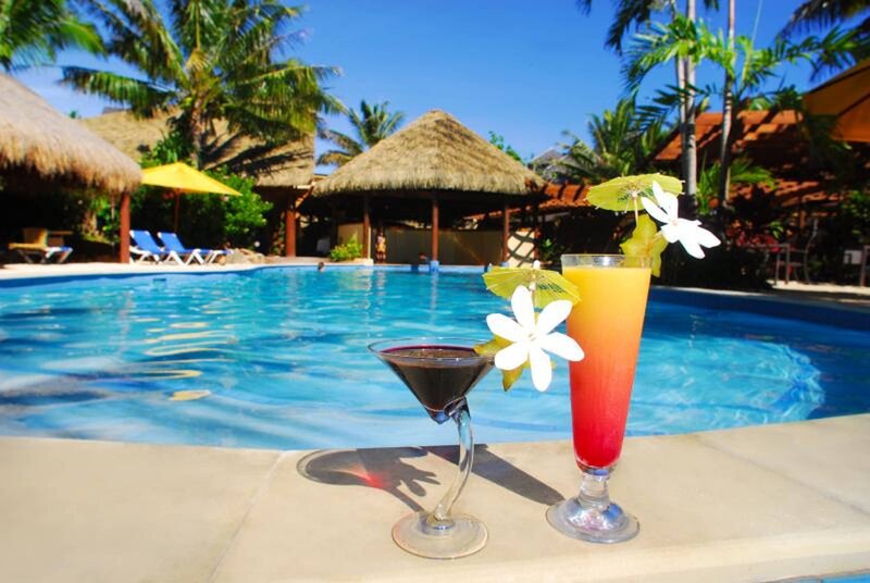 Cocktails by Pool
