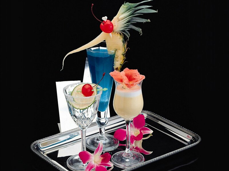 Cocktails on a Tray